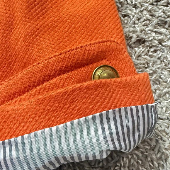 Banana Republic Orange Double Breasted Pea Coat - Picture 6 of 9